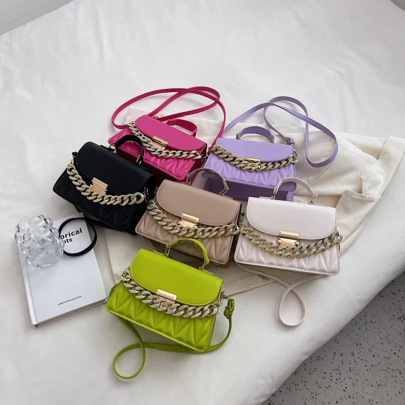 2023 New Designer Shoulder Bag Fashion Chain Crossbody Bags For Women Brand Ladies Handbags And Purses