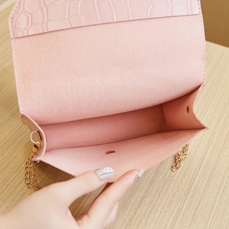 Mini Women's Shoulder Bag Luxury Brand Handbags for Women 2024 High Quality White Purse PU Hasp Messenger Bag Ladies Hand Bag