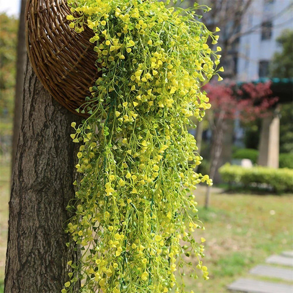 83cm Artificial Green Plants Fake Flowers Vine Hanging Ivy Radish Grape Leaves Seaweed Garden Home Wall Party Decoration