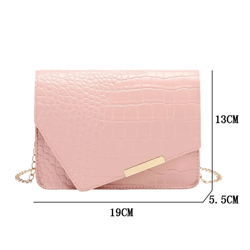 Mini Women's Shoulder Bag Luxury Brand Handbags for Women 2024 High Quality White Purse PU Hasp Messenger Bag Ladies Hand Bag