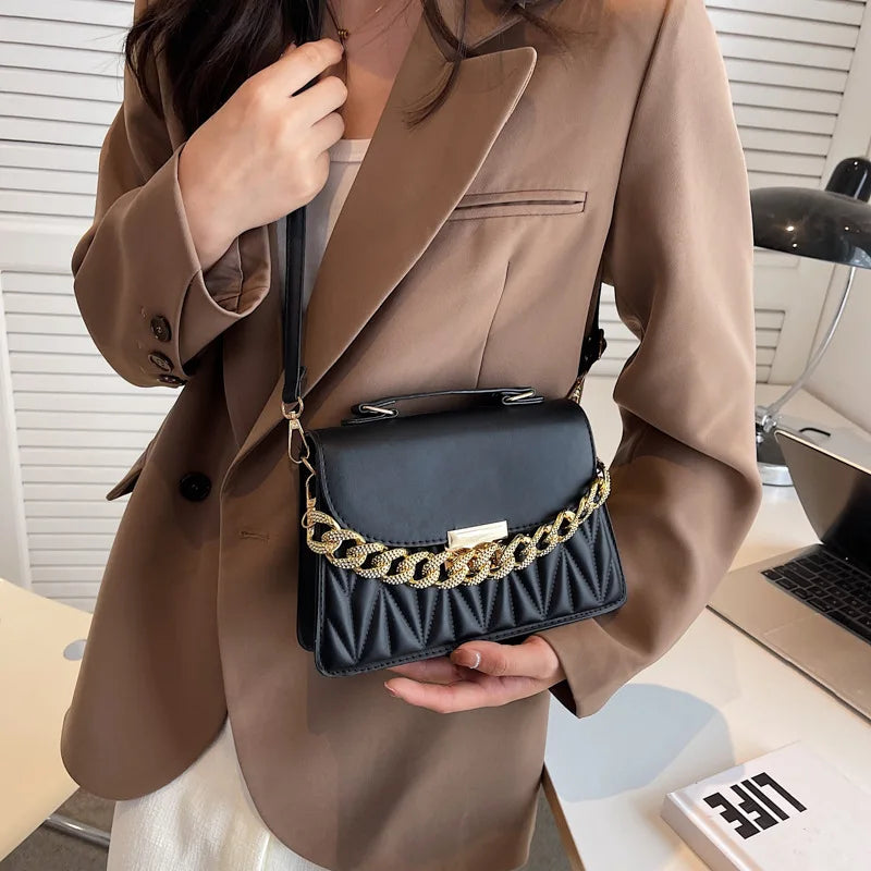 2023 New Designer Shoulder Bag Fashion Chain Crossbody Bags For Women Brand Ladies Handbags And Purses